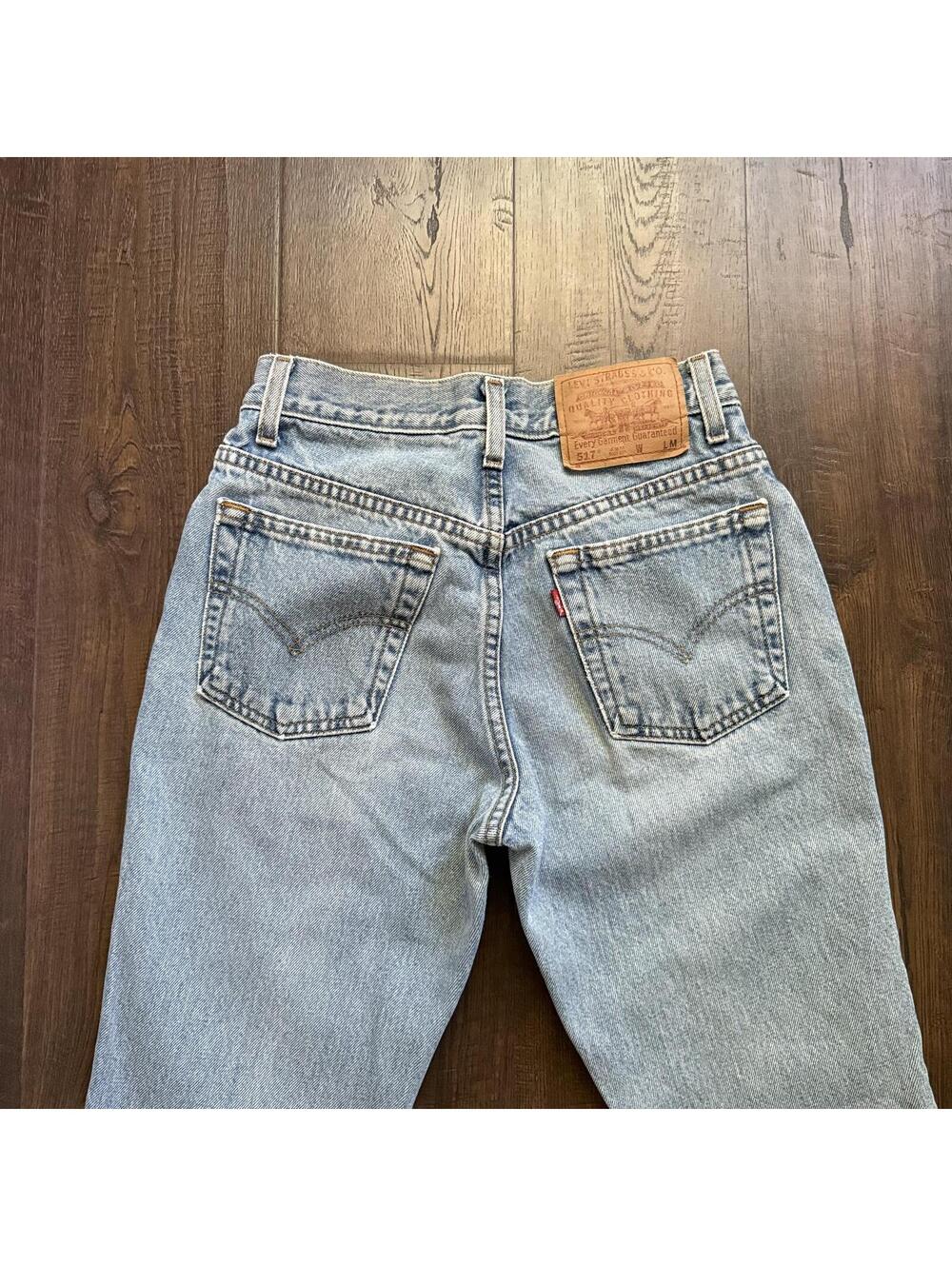 Vintage Levi 517 Jeans 24x31 Sz 3 Cotton Bootcut Western Rodeo Cowgirl Hippie